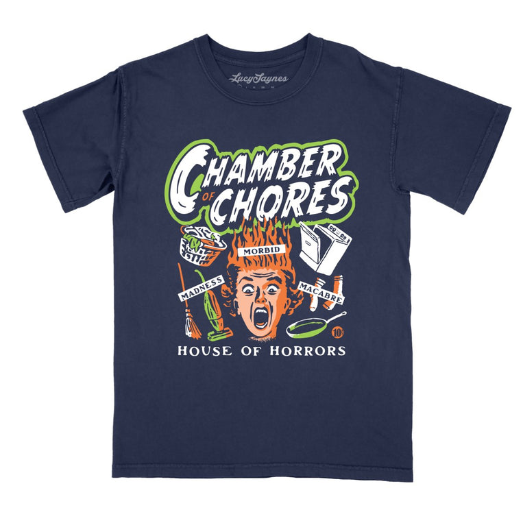 Chamber Of Chores - True Navy - Comfort Colors Tee