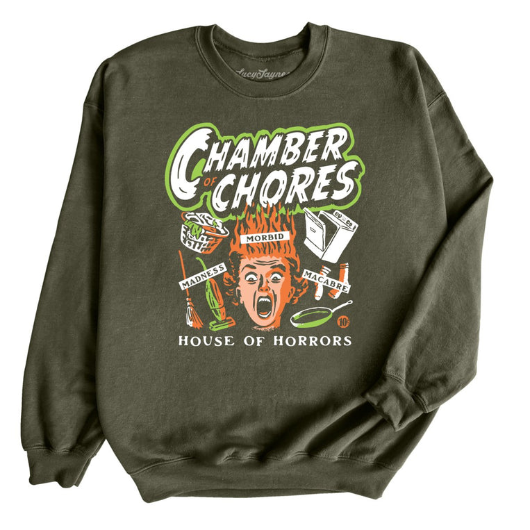 Chamber Of Chores - Military Green - Unisex Sweatshirt