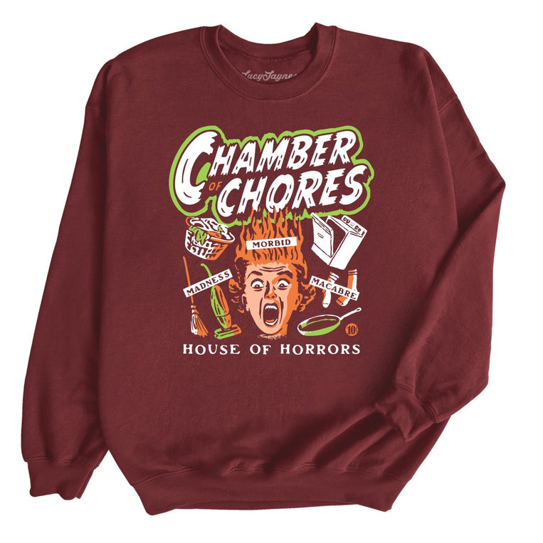 Chamber Of Chores - Maroon - Unisex Sweatshirt