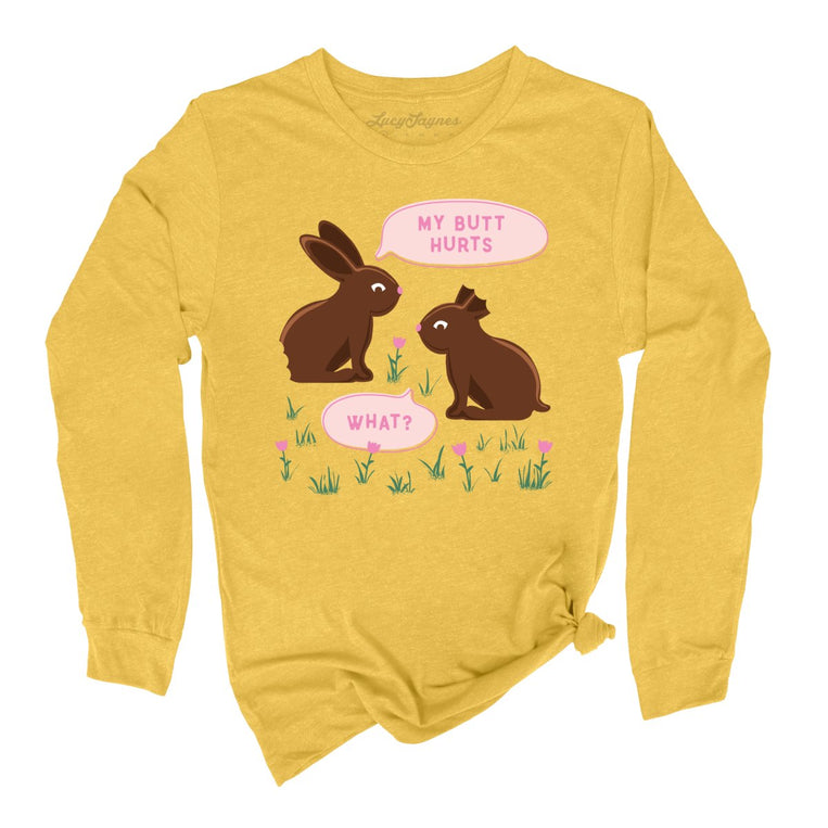 Chocolate Bunnies - Heather Yellow Gold - Full Front