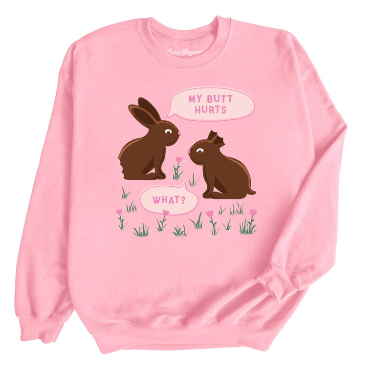 Chocolate Bunnies - Light Pink - Full Front