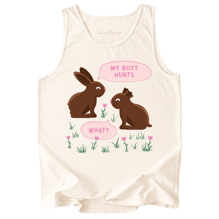 Chocolate Bunnies Comfort Colors Graphic Tank Top - Ivory