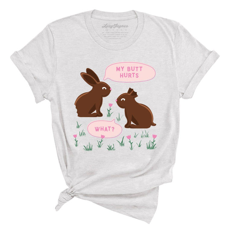 Chocolate Bunnies - Ash - Unisex T-Shirt