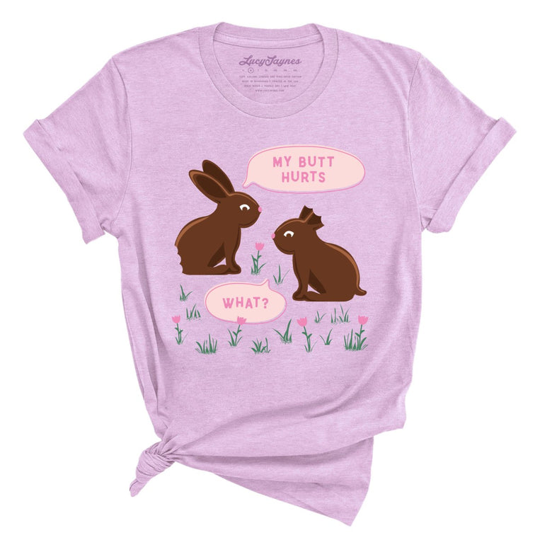 Chocolate Bunnies - Heather Prism Lilac - Unisex T-Shirt