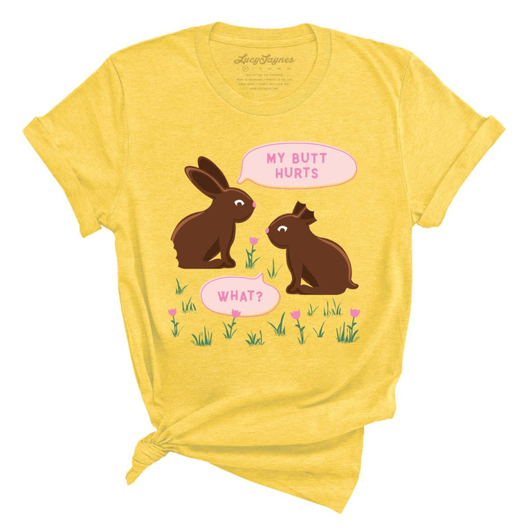 Chocolate Bunnies - Heather Yellow - Full Front