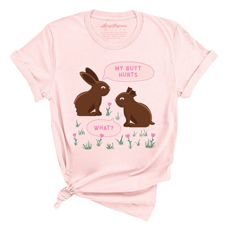 Chocolate Bunnies - Soft Pink - Full Front