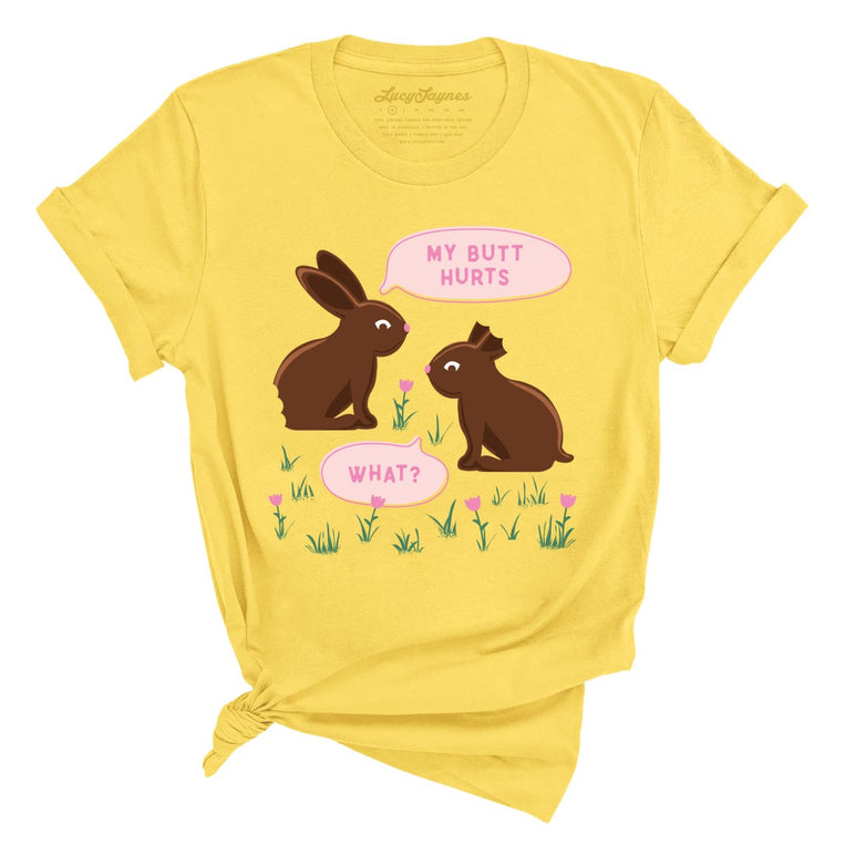 Chocolate Bunnies - Yellow - Unisex T-Shirt