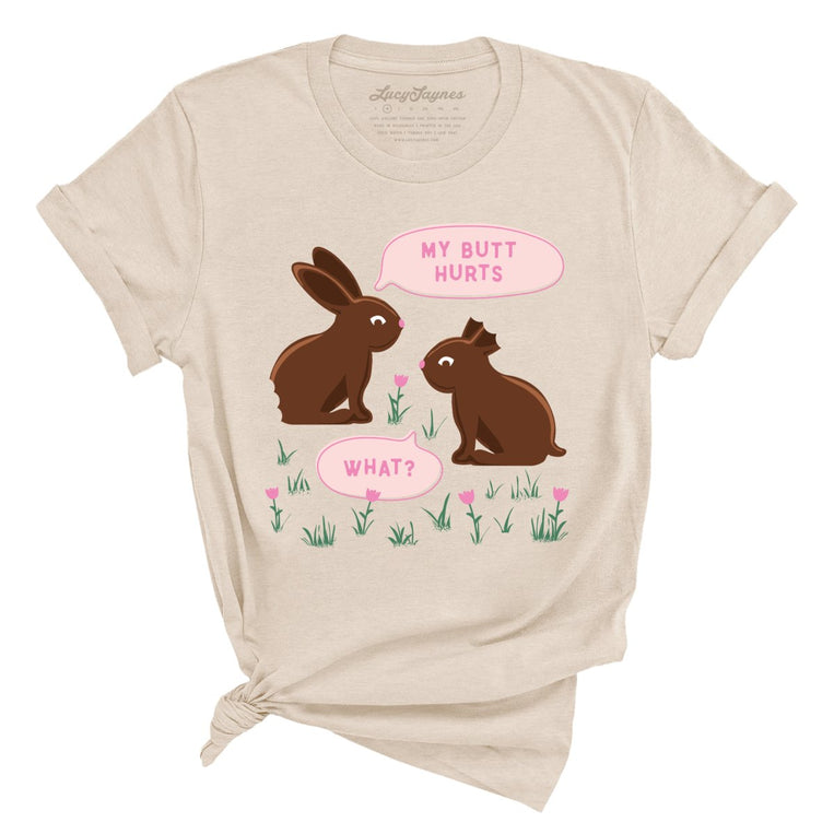 Chocolate Bunnies - Soft Cream - Unisex T-Shirt