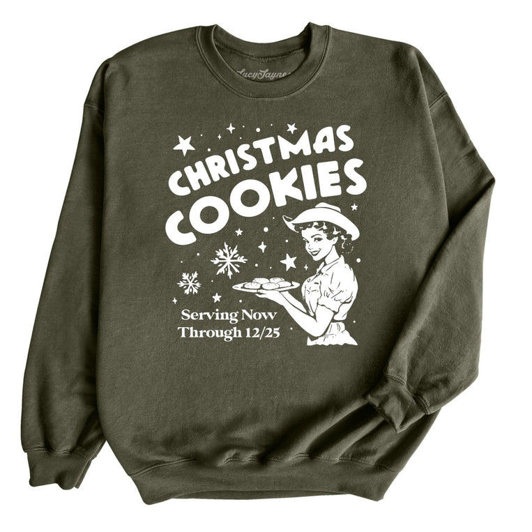 Christmas Cookies - Military Green - Front