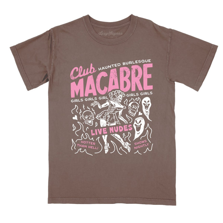 Club Macabre - Espresso - Comfort Colors Tee