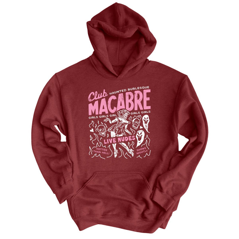 Club Macabre - Maroon - Unisex Hoodie