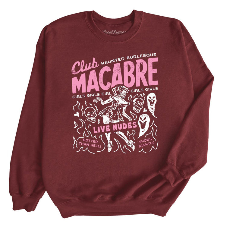 Club Macabre - Maroon - Unisex Sweatshirt