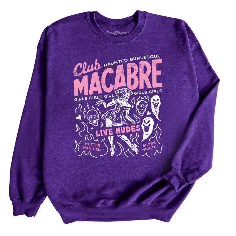 Club Macabre - Purple - Unisex Sweatshirt