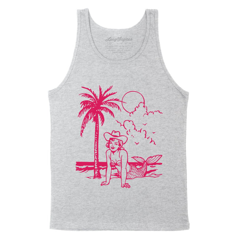 Coastal Cowgirl - Athletic Heather - Unisex Tank Top