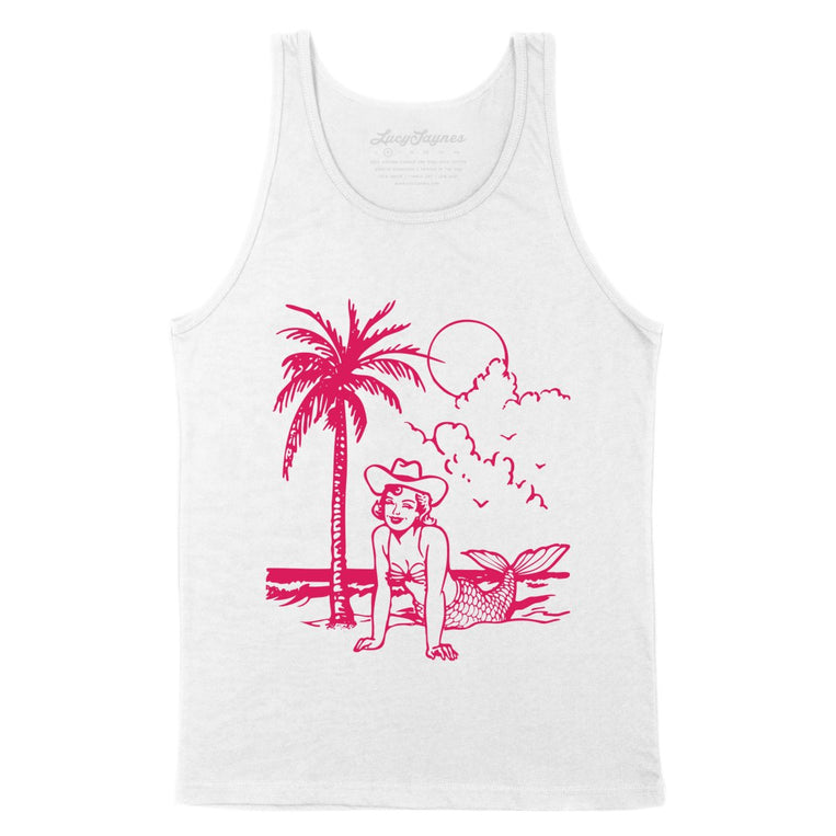 Coastal Cowgirl - White - Unisex Tank Top