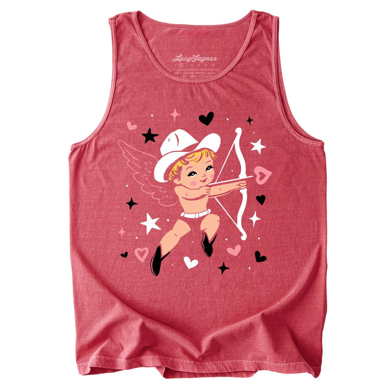Cowboy Cupid Comfort Colors Graphic Tank Top