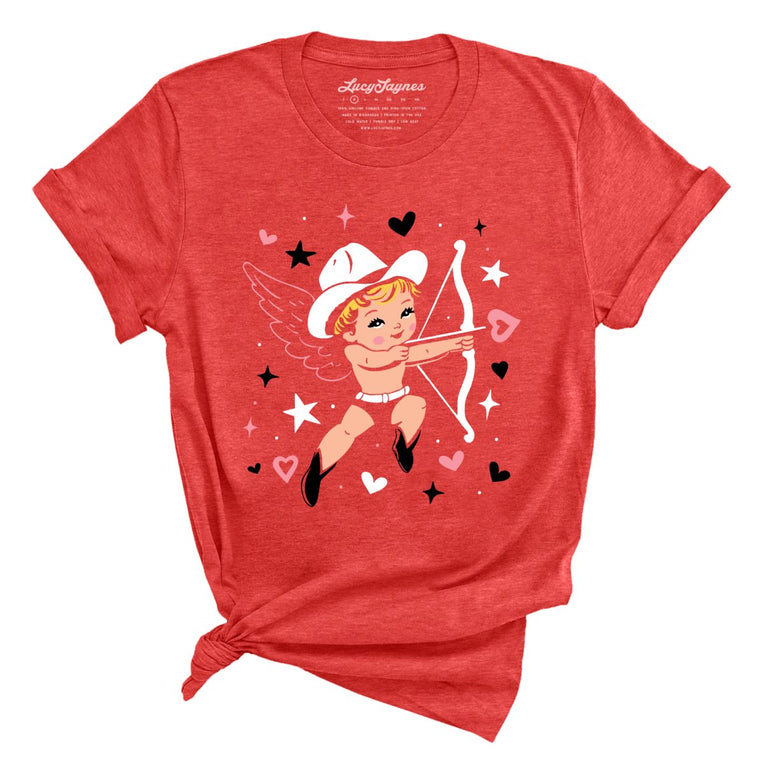 Cowboy Cupid - Heather Red - Front