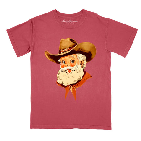 Cowboy Santa Comfort Colors Tee
