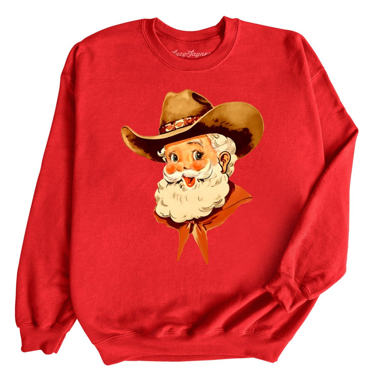 Cowboy Santa - Red - Full Front