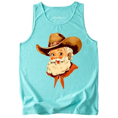 Cowboy Santa Comfort Colors Tank Top