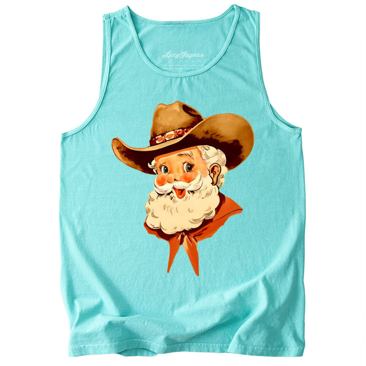 Cowboy Santa Comfort Colors Tank Top