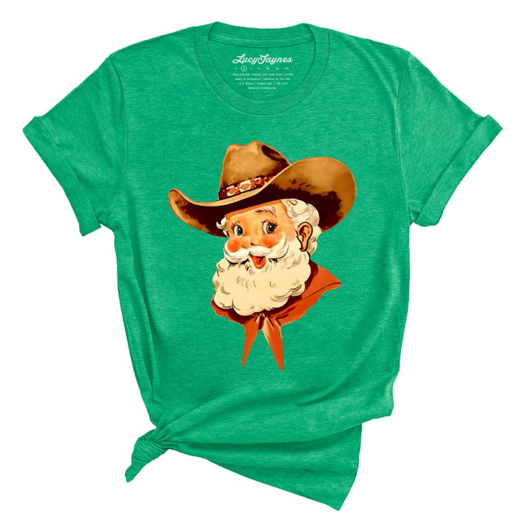 Cowboy Santa - Heather Kelly - Unisex T-Shirt