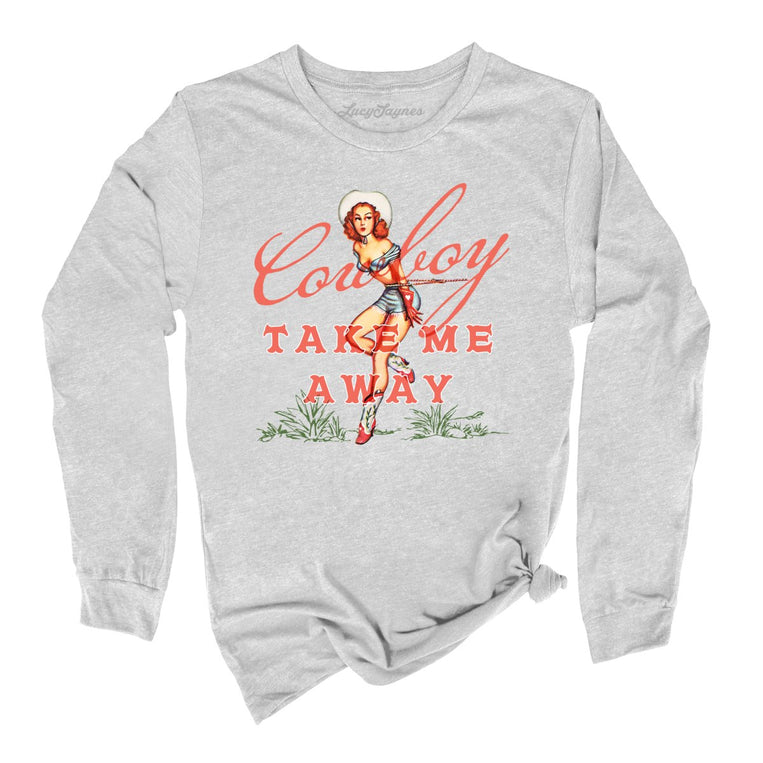 Cowboy Take Me Away - Athletic Heather - Full Front