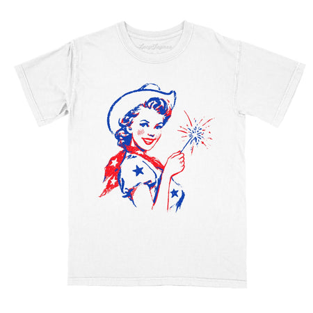 Cowgirl Sparkler Comfort Colors Tee