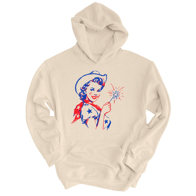 Cowgirl Sparkler - Sand - Unisex Hoodie
