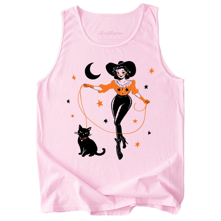 Cowgirl Witch Comfort Colors Graphic Tank Top - Blossom