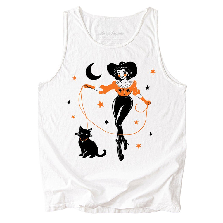 Cowgirl Witch Comfort Colors Graphic Tank Top