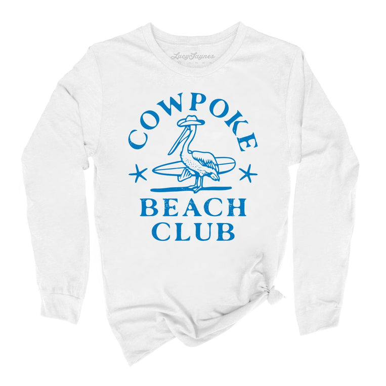 Cowpoke Beach Club - White - Full Front