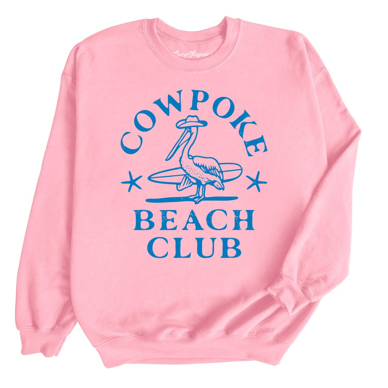 Cowpoke Beach Club - Light Pink - Full Front