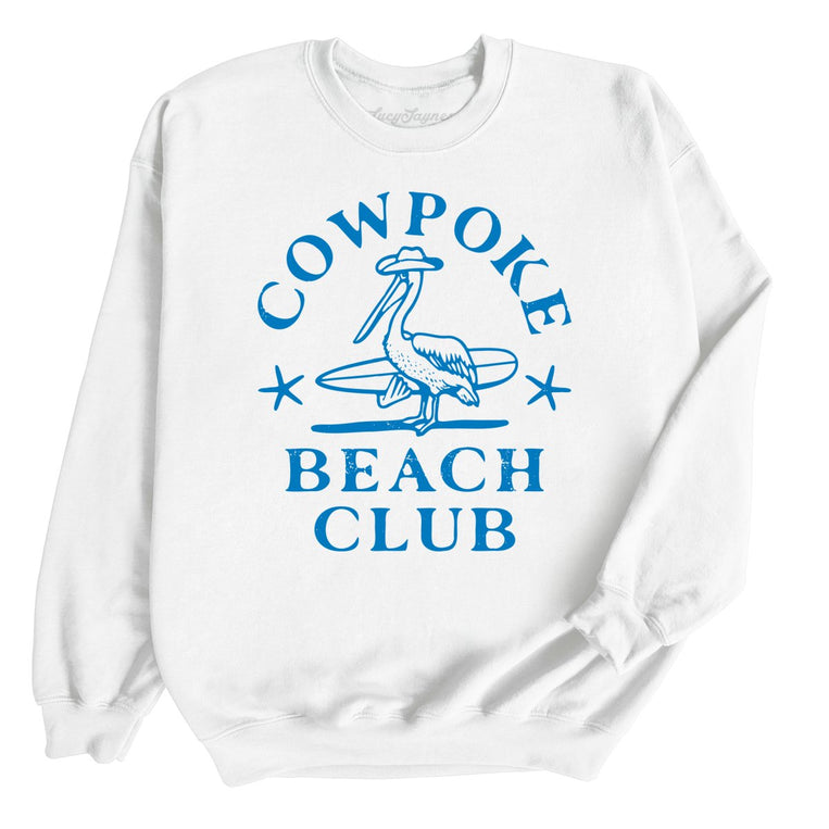 Cowpoke Beach Club - White - Full Front