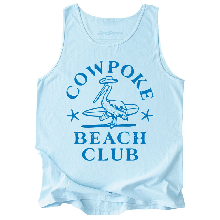 Cowpoke Beach Club Comfort Colors Graphic Tank Top