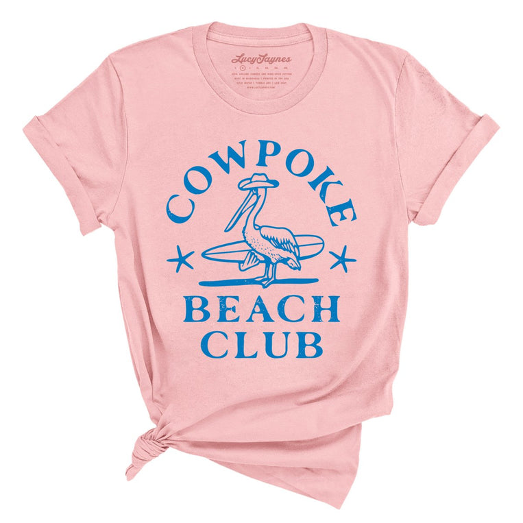 Cowpoke Beach Club - Pink - Full Front