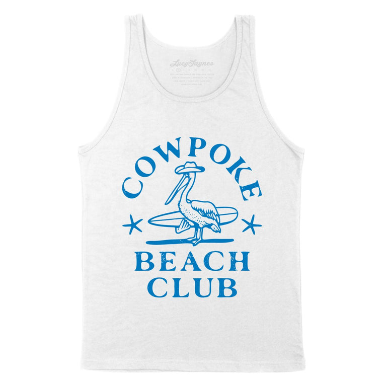 Cowpoke Beach Club - White - Full Front