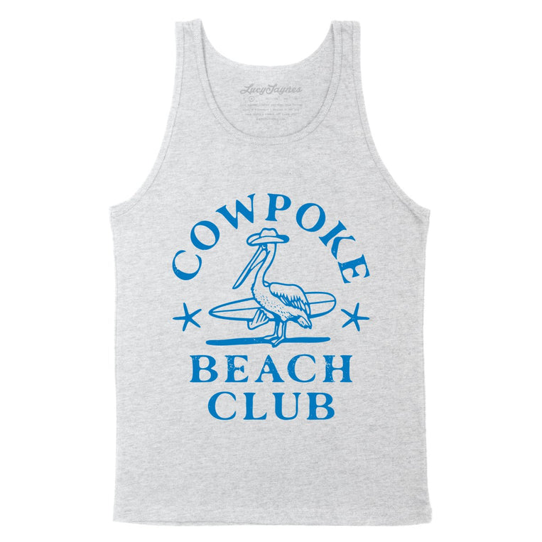 Cowpoke Beach Club - Athletic Heather - Full Front