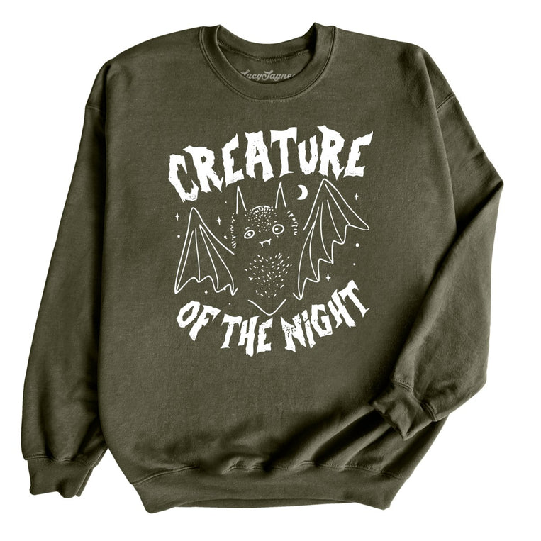 Creature of The Night - Military Green - Full Front