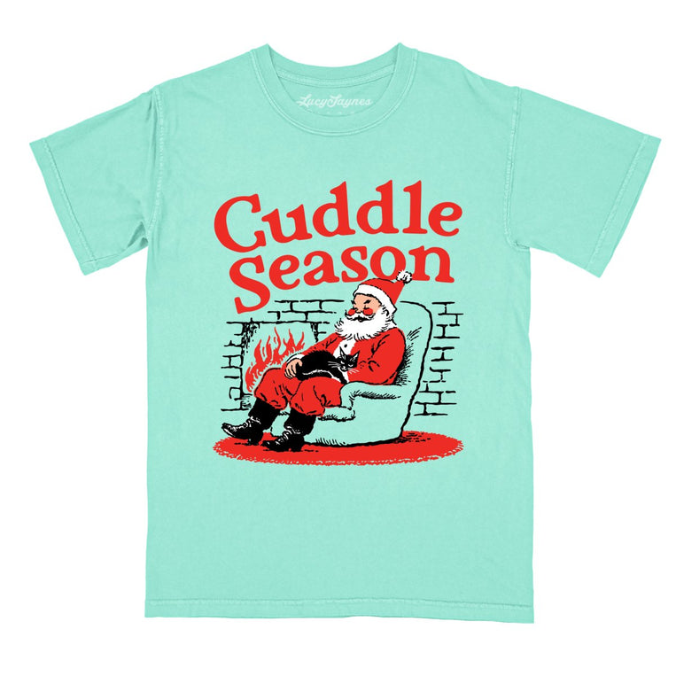 Cuddle Season - Island Reef - Comfort Colors Tee