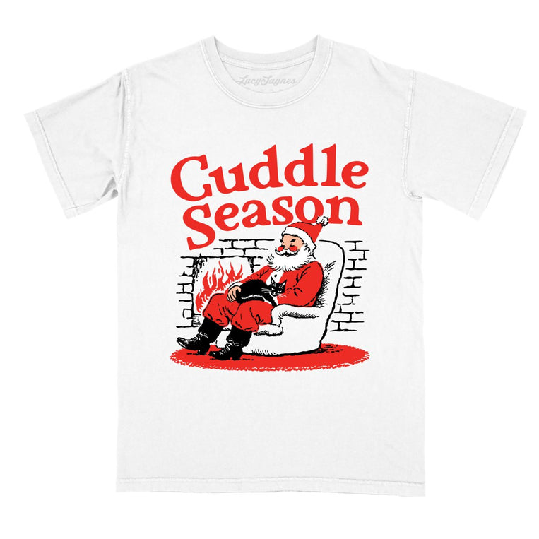 Cuddle Season - White - Comfort Colors Tee