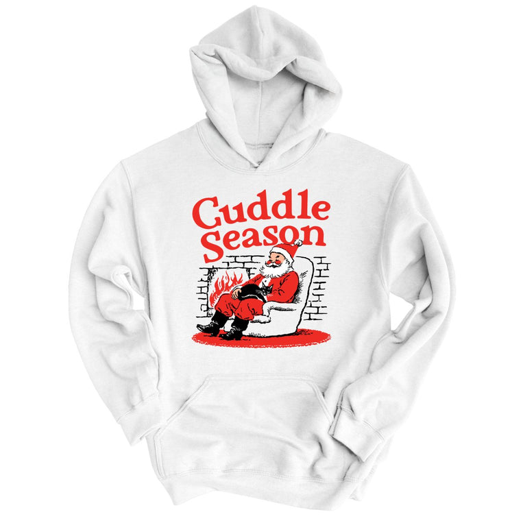 Cuddle Season - White - Unisex Hoodie
