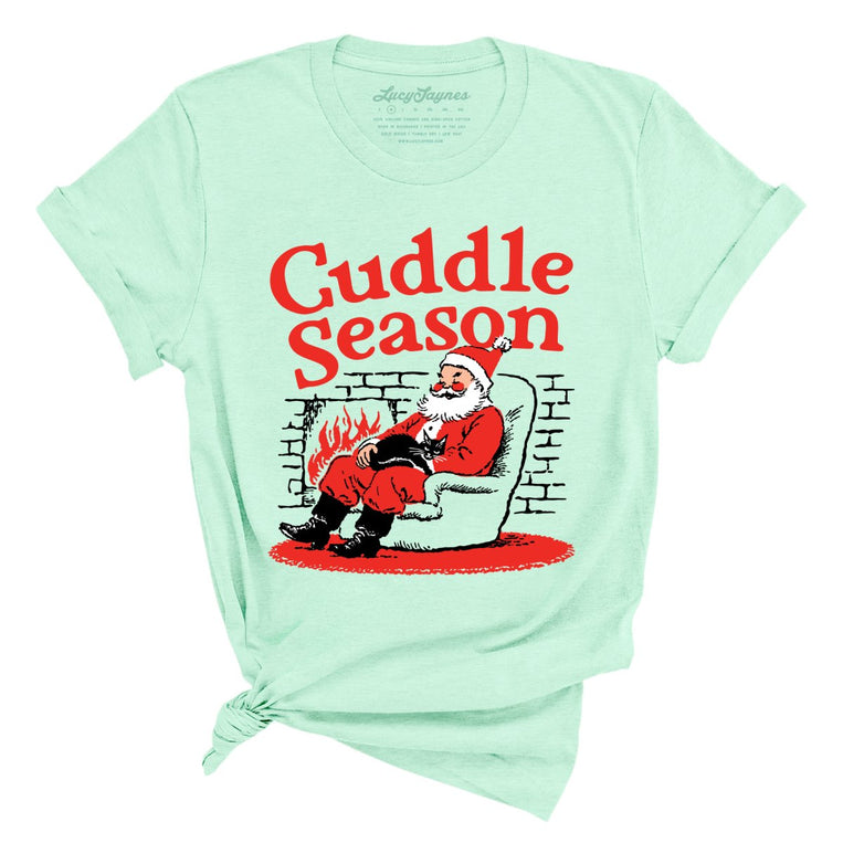 Cuddle Season - Heather Mint - Unisex T-Shirt