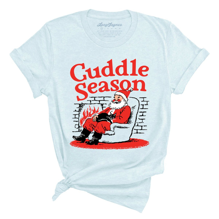 Cuddle Season - Heather Ice Blue - Unisex T-Shirt