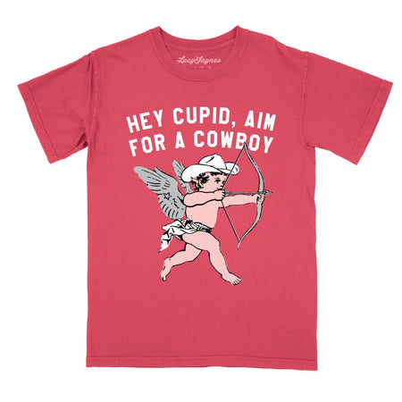 Cupid Aim For A Cowboy Comfort Colors Tee