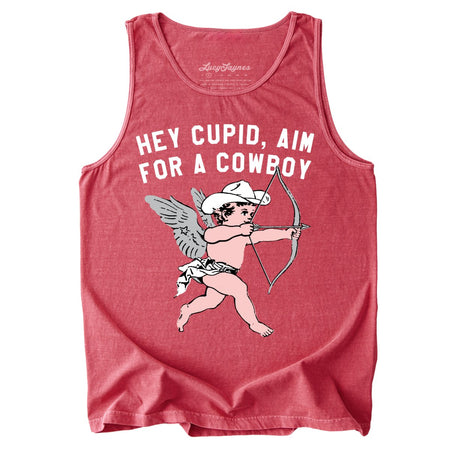 Cupid Aim For A Cowboy Comfort Colors Tank Top