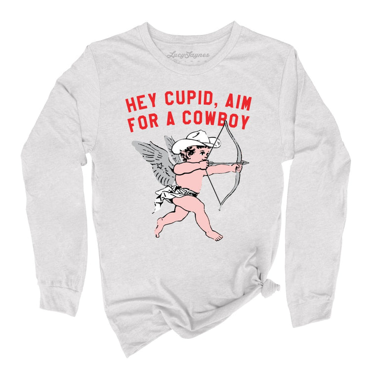 Cupid Aim For A Cowboy - Ash - Full Front