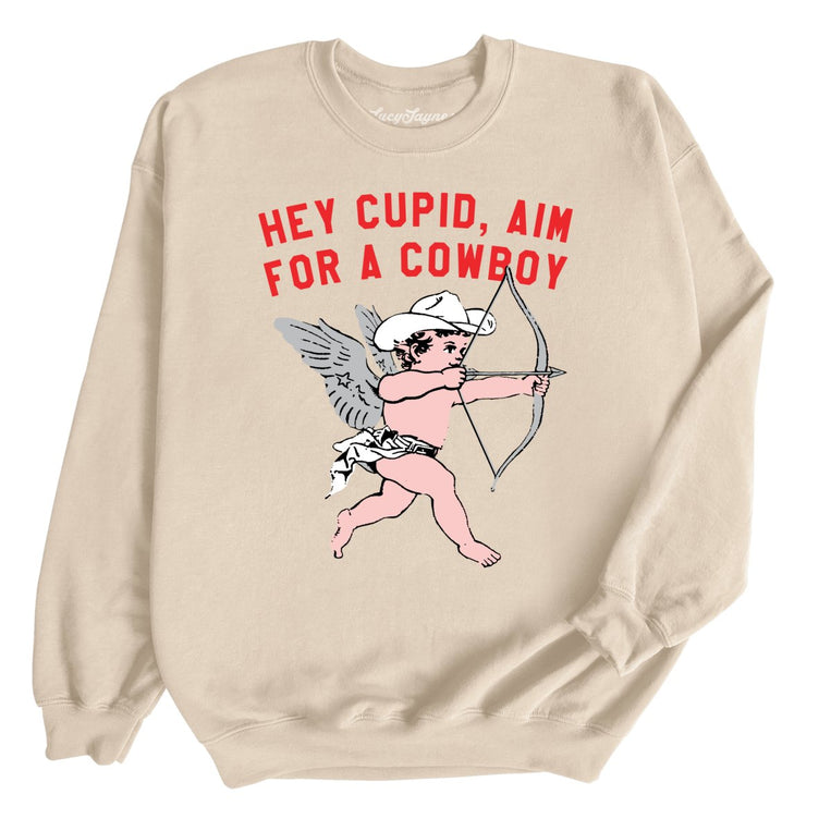 Cupid Aim For A Cowboy - Sand - Full Front