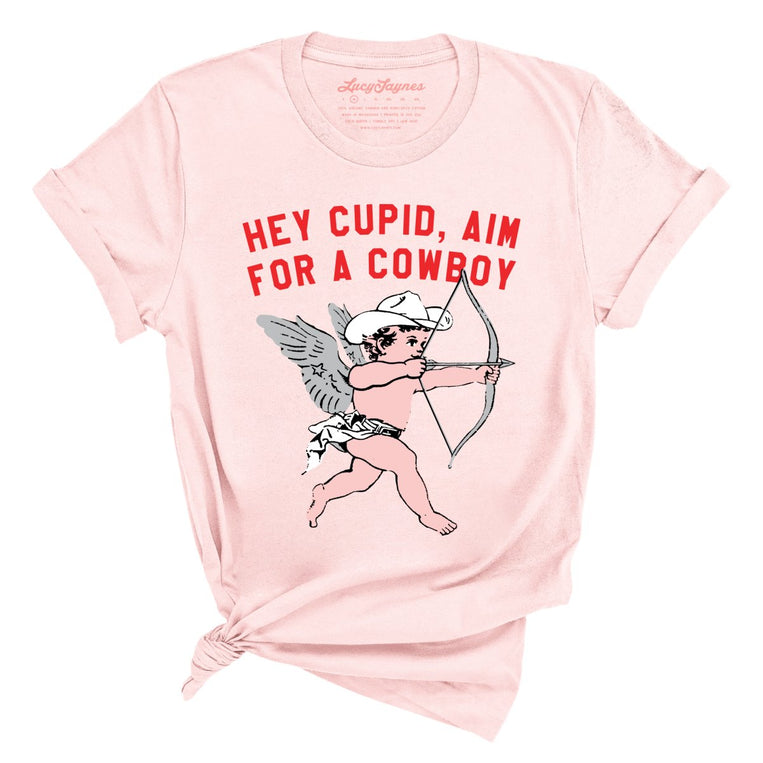 Cupid Aim For A Cowboy - Soft Pink - Full Front