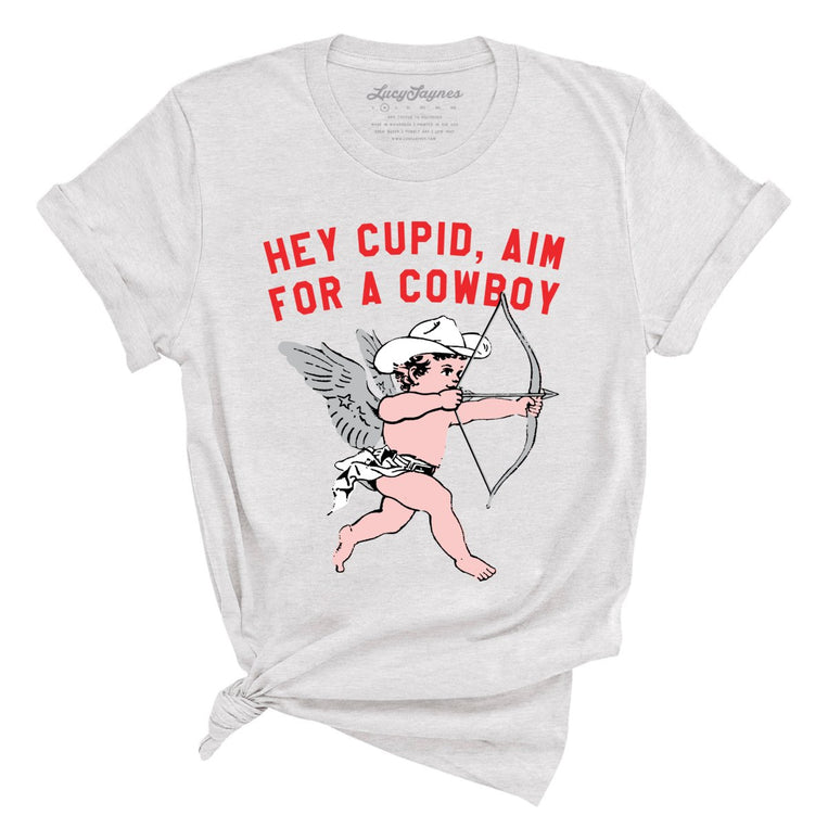 Cupid Aim For A Cowboy - Ash - Full Front